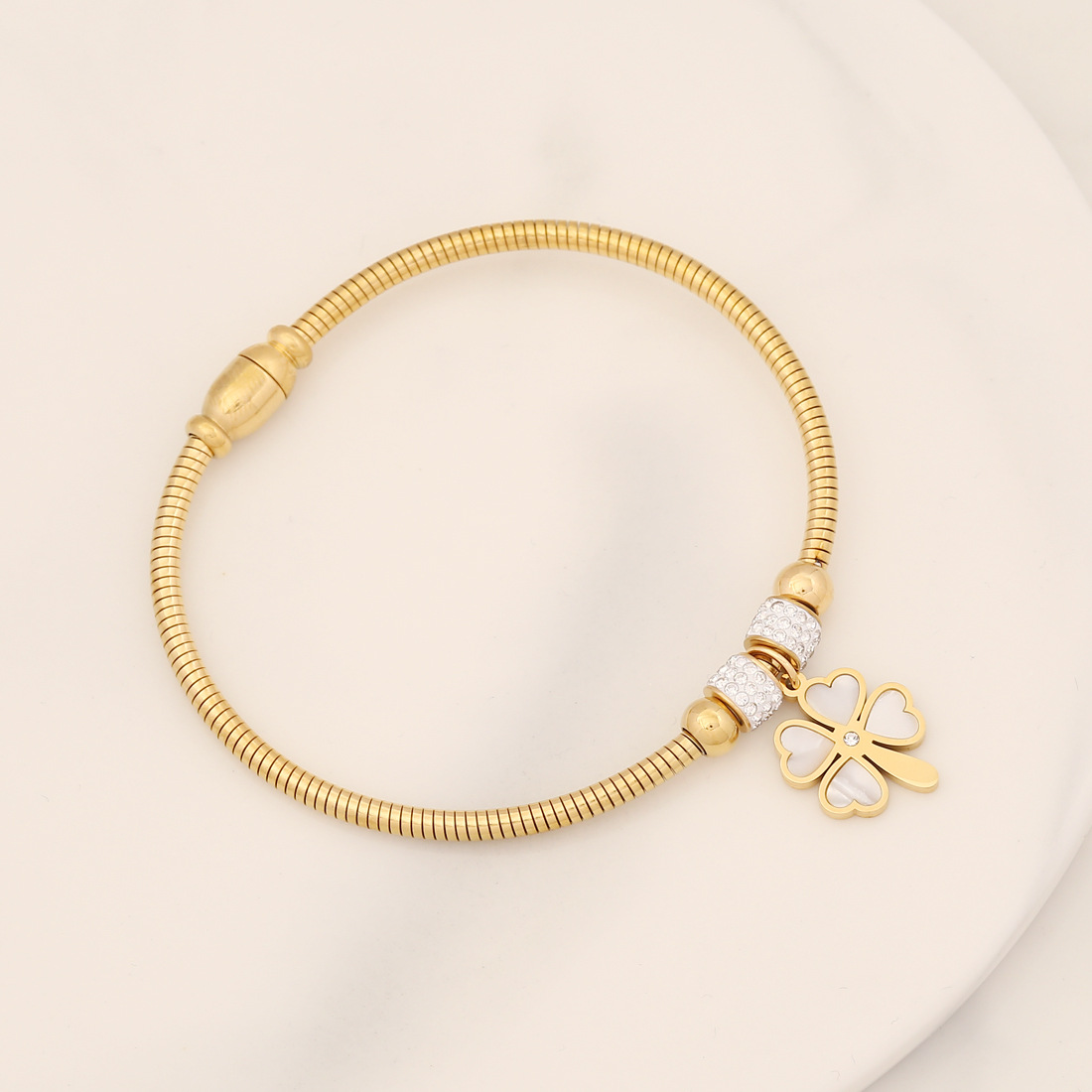 Magnetic Charm | Bracciale Elastico in Acciaio Inossidabile