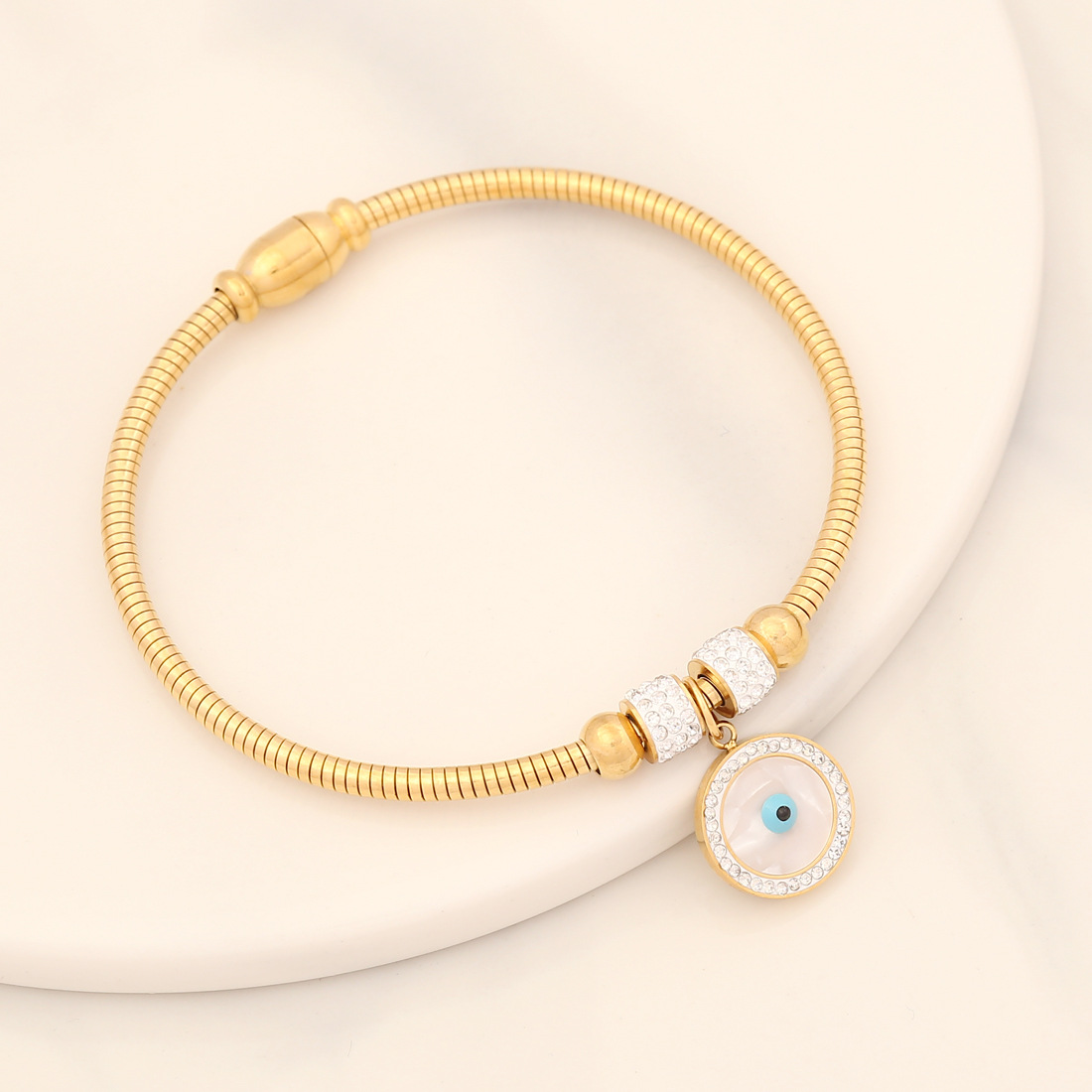 Magnetic Charm | Bracciale Elastico in Acciaio Inossidabile