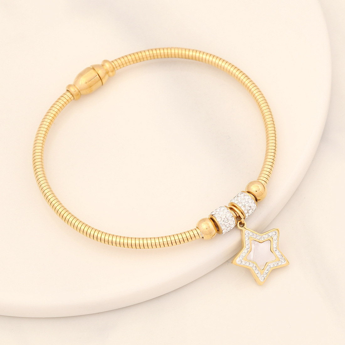 Magnetic Charm | Bracciale Elastico in Acciaio Inossidabile