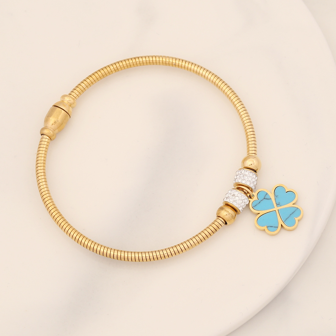 Magnetic Charm | Bracciale Elastico in Acciaio Inossidabile