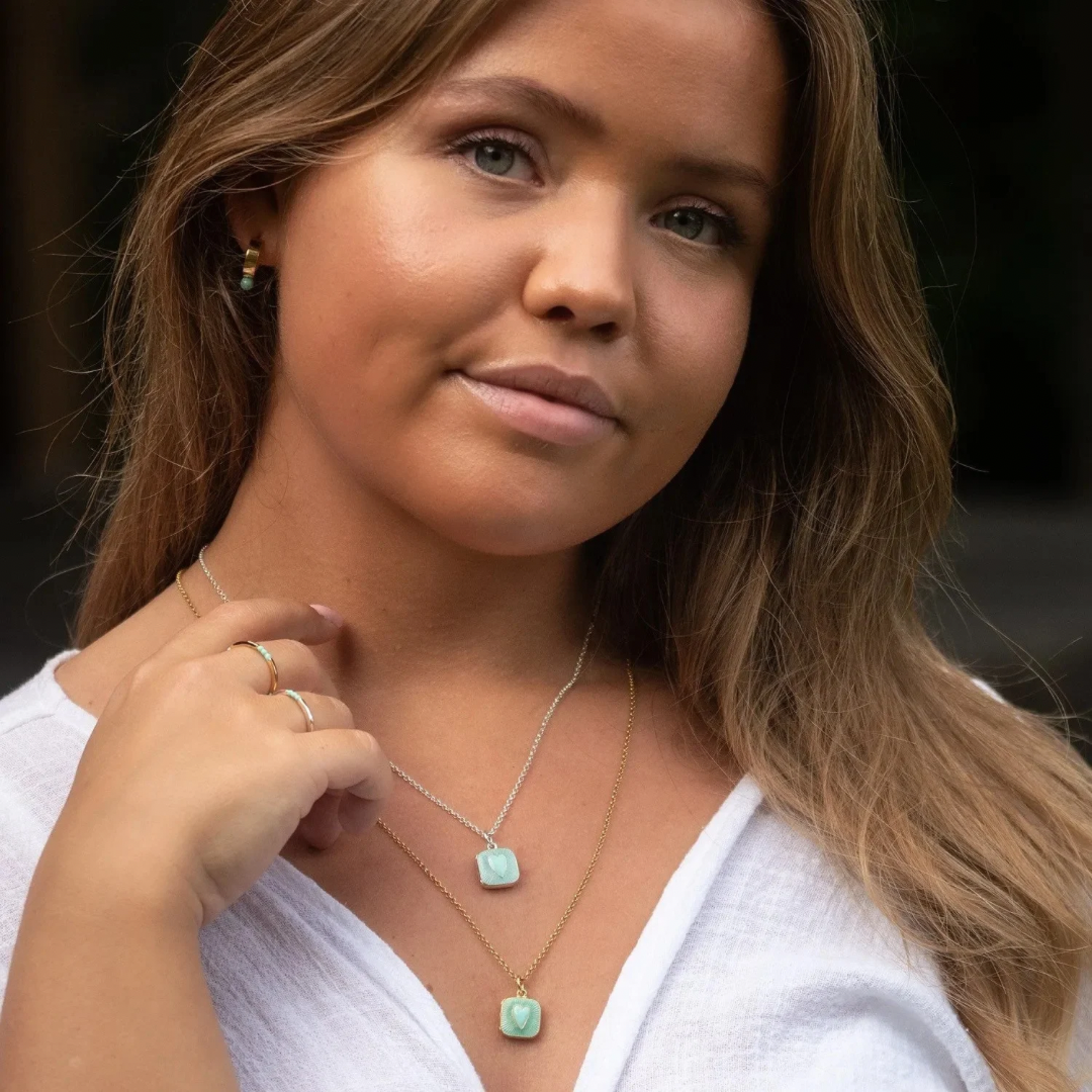 Love's Glow – Collana con Cuore in Acciaio Inossidabile Colorato