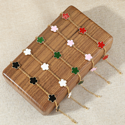 Fleur Charm | Bracciale Quadrifoglio a Quattro Foglie