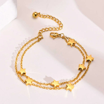 Starry Night | Bracciale a Doppio Strato in Acciaio Inossidabile