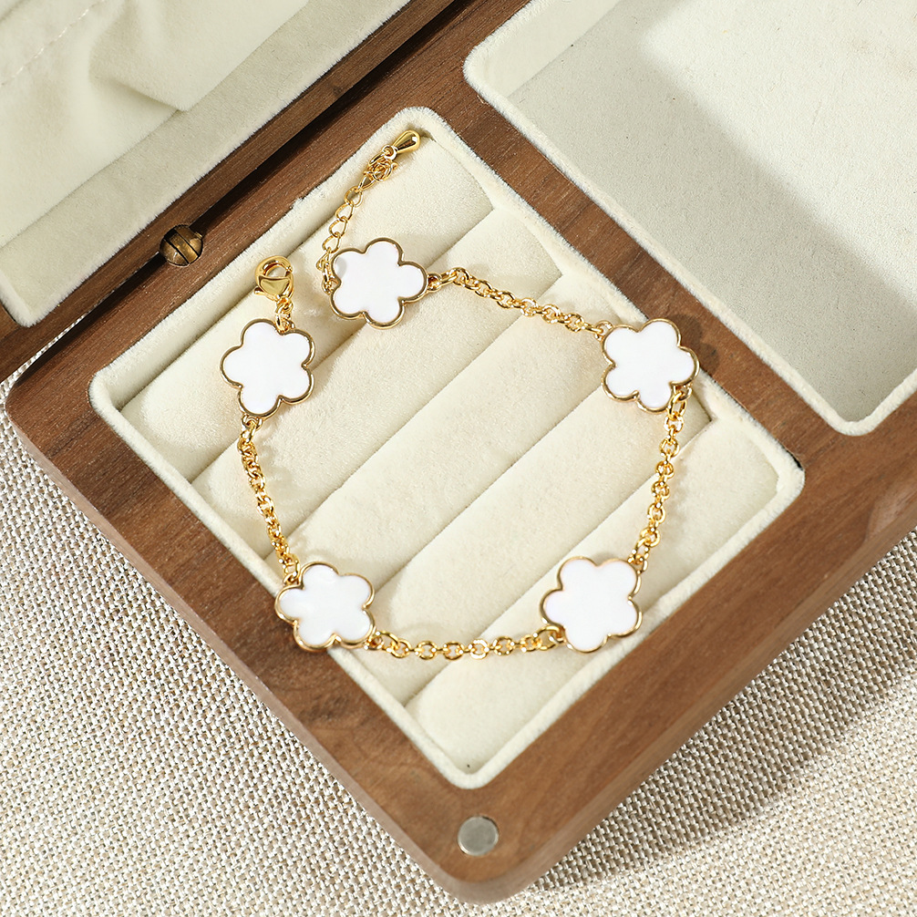 Fleur Charm | Bracciale Quadrifoglio a Quattro Foglie