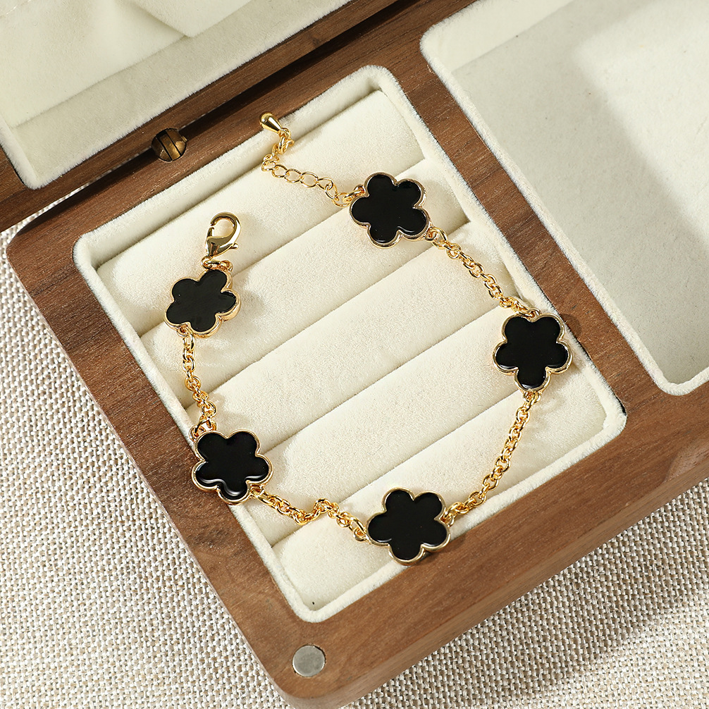 Fleur Charm | Bracciale Quadrifoglio a Quattro Foglie