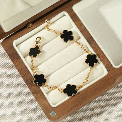 Fleur Charm | Bracciale Quadrifoglio a Quattro Foglie