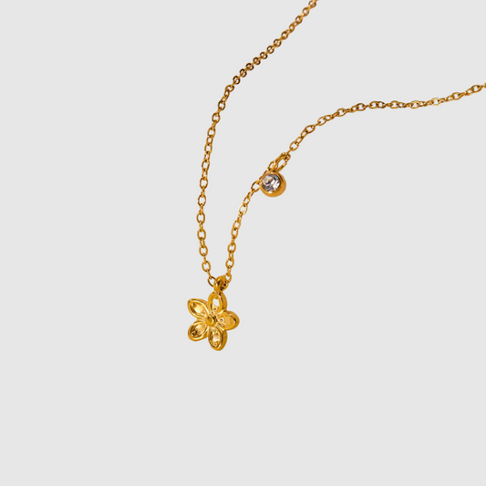 BloomEssence | Collana in Acciaio Inossidabile con Motivo Floreale