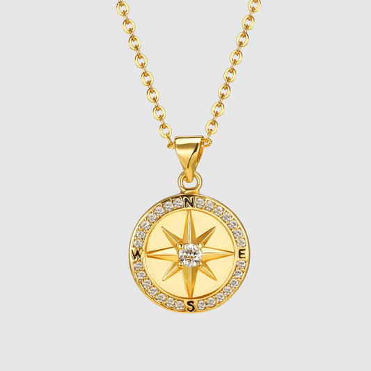 Compass Charm | Collana in Oro