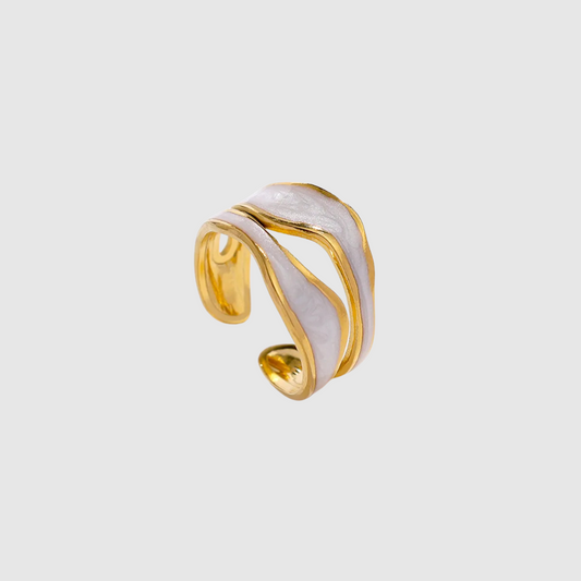 Eternal Grace | Anello Regolabile in Oro Bianco Vintage
